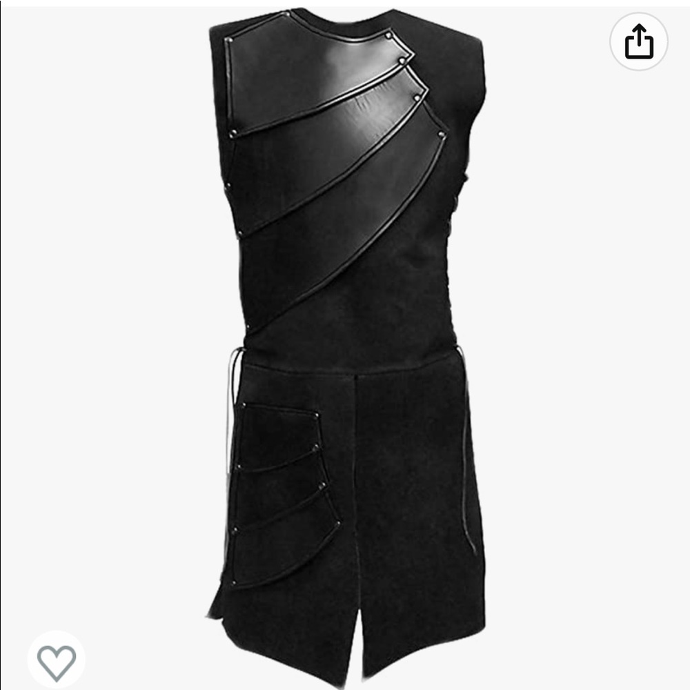 Men's Viking costume (men size L waistcoat and one size helmet)